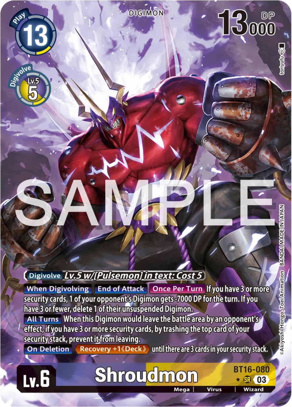 Shroudmon [Alternate Art Foil] #BT16-080