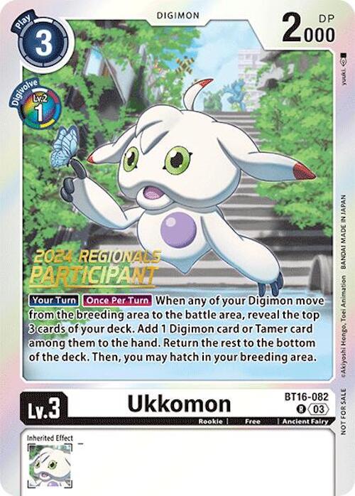 Ukkomon [Regionals Participant Foil] #BT16-082