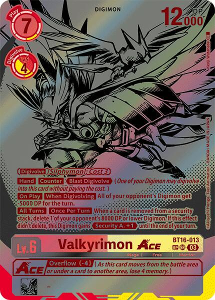 Valkyrimon ACE [Textured Foil] #BT16-013