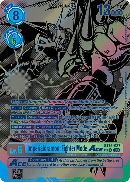 Imperialdramon: Fighter Mode ACE [Textured Foil] #BT16-027