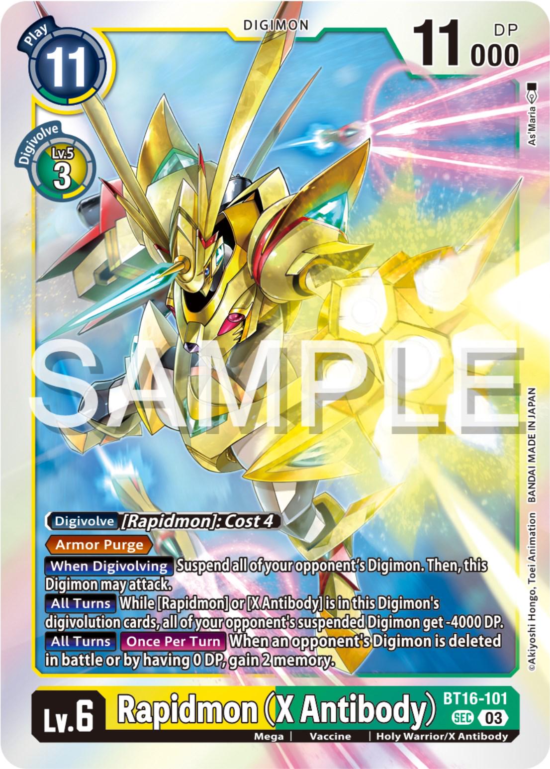 Rapidmon [X Antibody Foil] #BT16-101