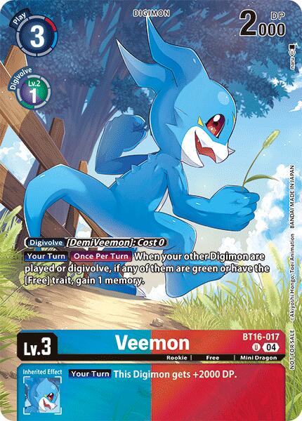 Veemon [Legend Pack Foil] #BT16-017