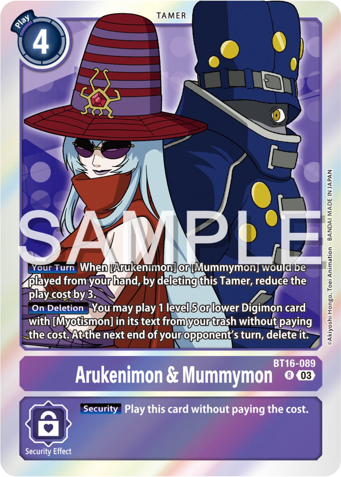 Arukenimon & Mummymon [Foil] #BT16-089