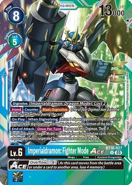 Imperialdramon: Fighter Mode ACE [Foil] #BT16-027