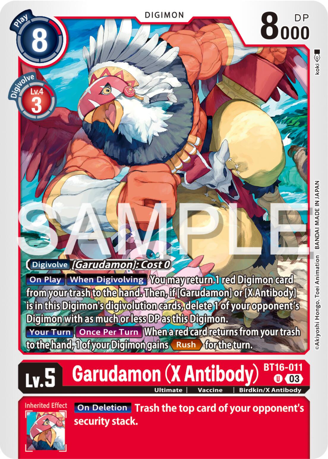 Garudamon [X Antibody] #BT16-011