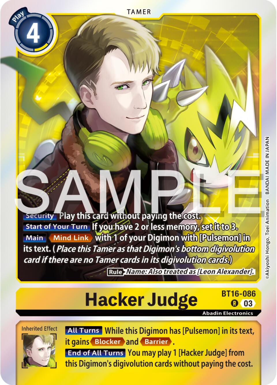 Hacker Judge [Foil] #BT16-086