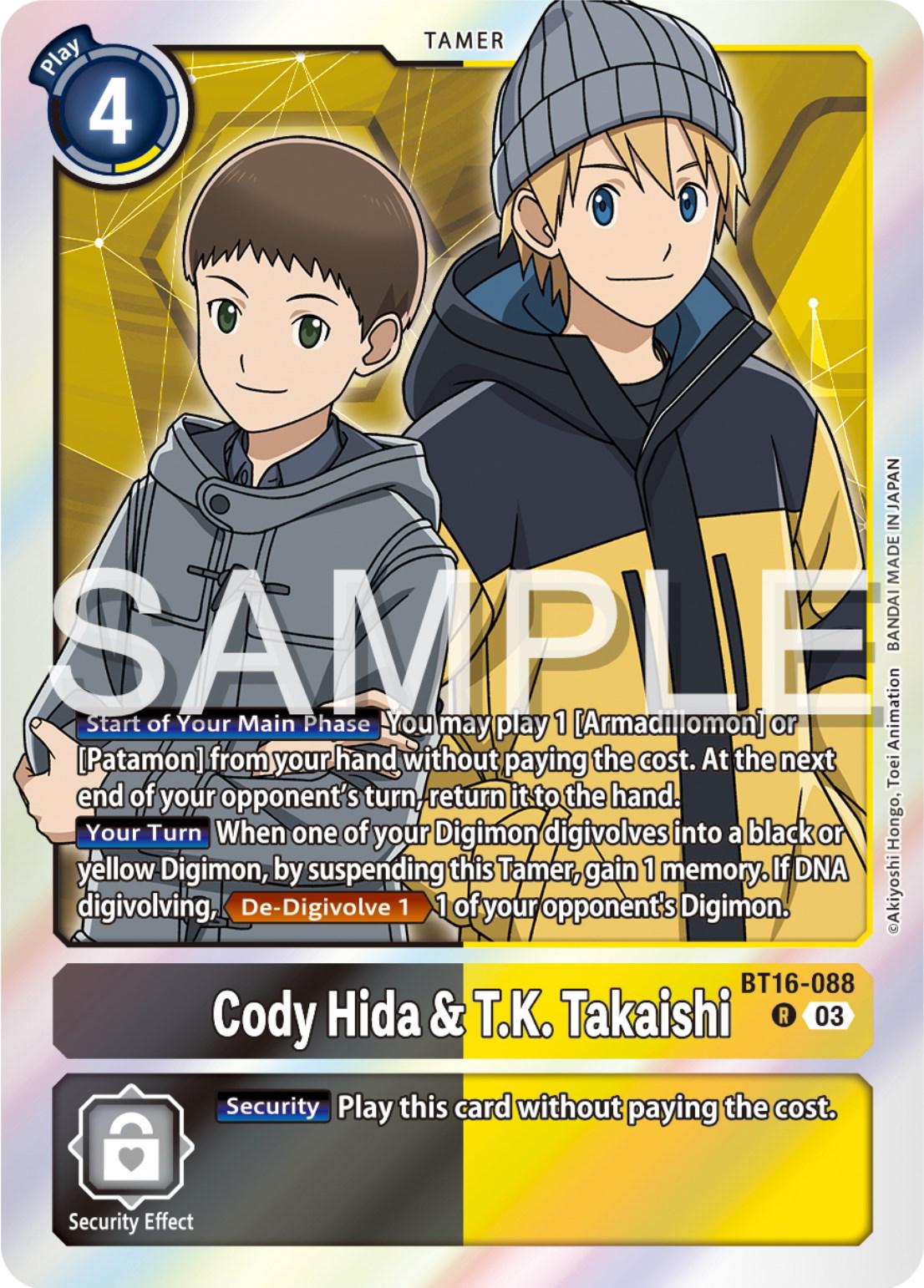 Cody Hida & T.K. Takaishi [Foil] #BT16-088