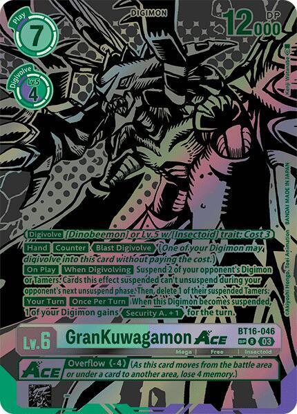 GranKuwagamon ACE [Foil] #BT16-046