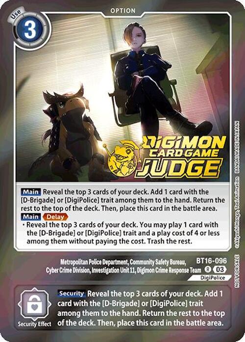 Metropolitan Police Department, Community Safety Bureau, Cyber Crime Division... [Judge Pack Foil] #BT16-096