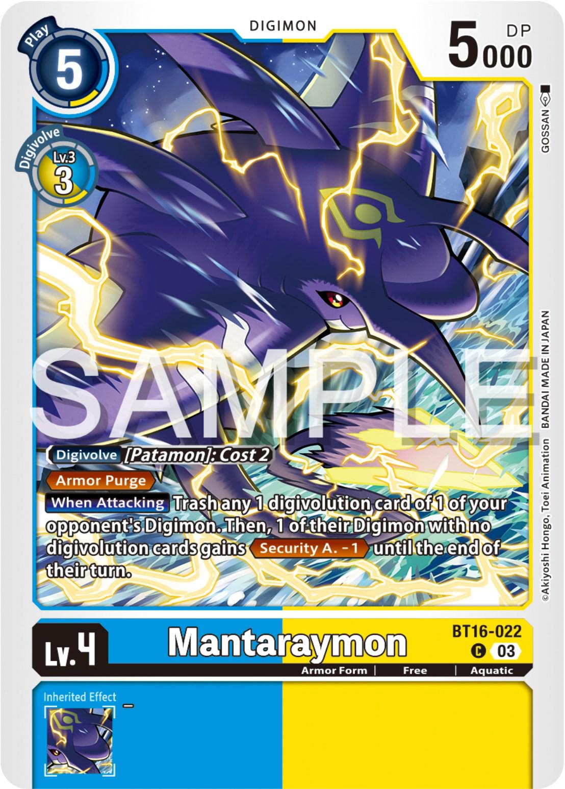 Mantaraymon #BT16-022