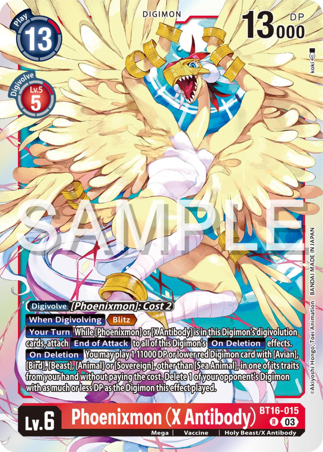 Phoenixmon [X Antibody Foil] #BT16-015