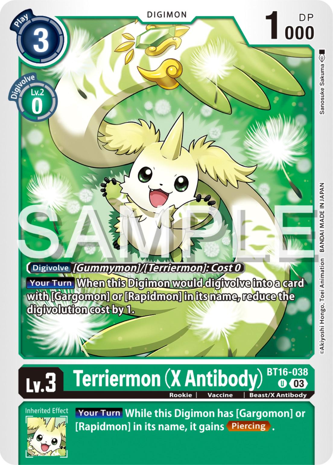 Terriermon [X Antibody] #BT16-038