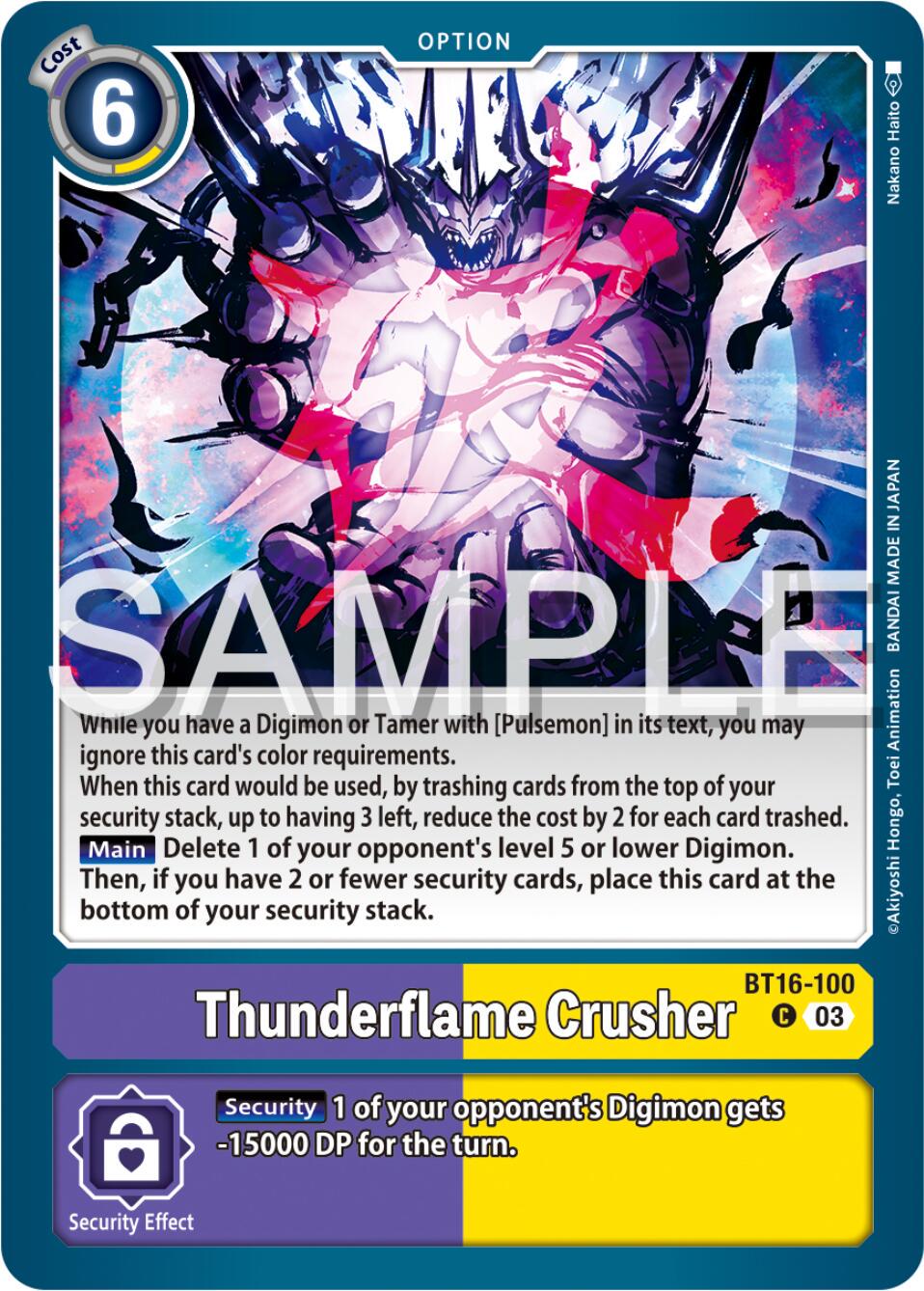 Thunderflame Crusher #BT16-100