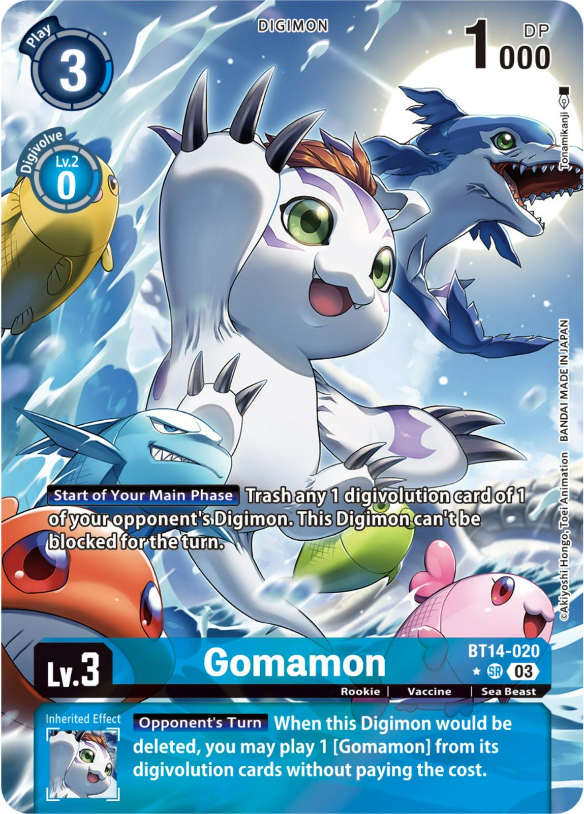 Gomamon [Alternate Art Foil] #BT14-020