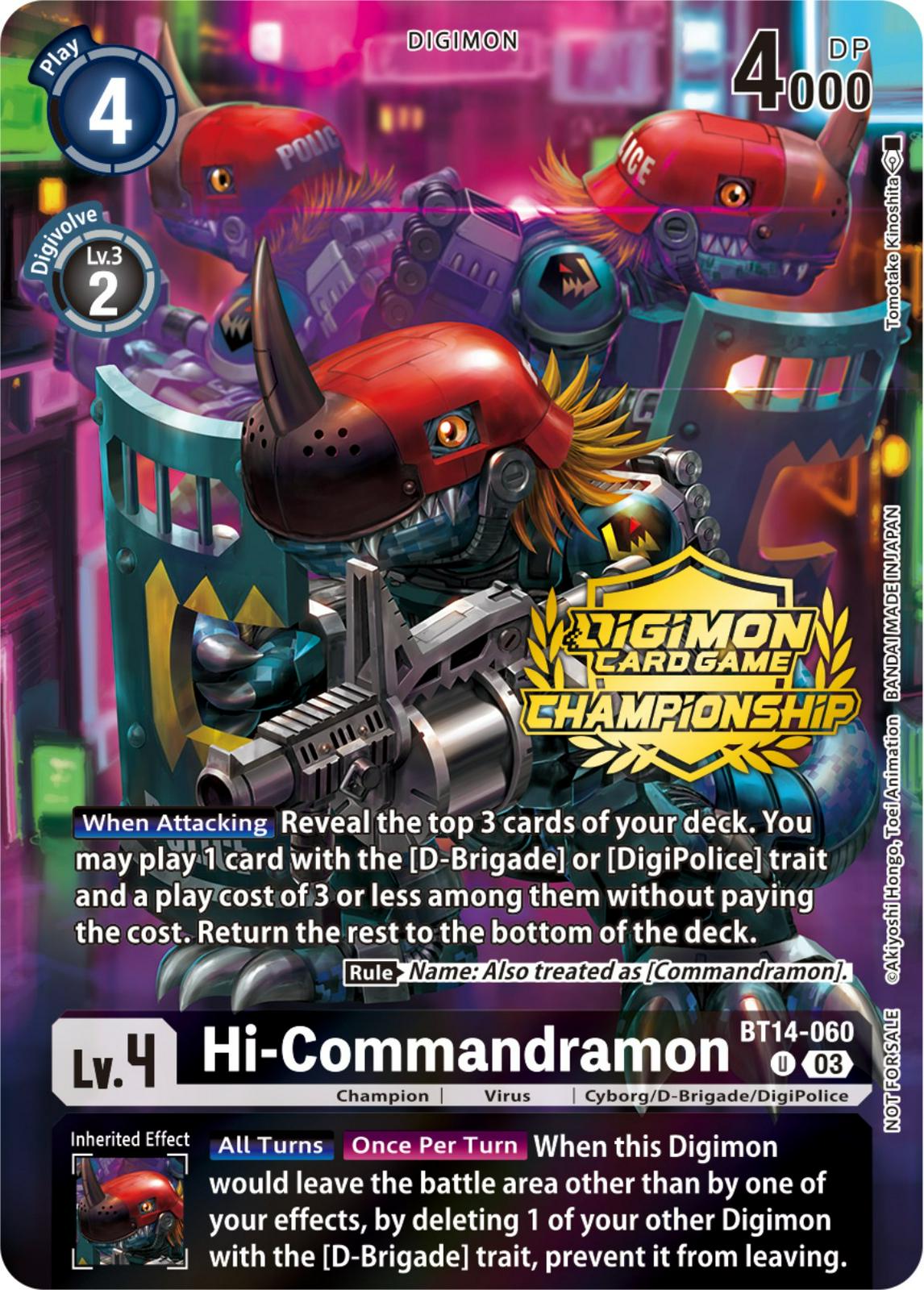 Hi-Commandramon [Tamers Pack Foil] #BT14-060