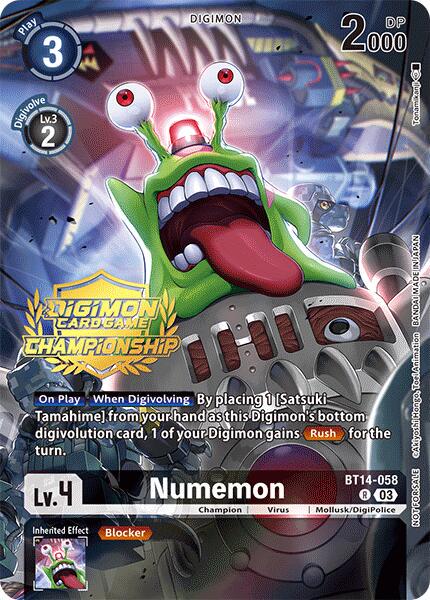 Numemon [Tamers Pack Foil] #BT14-058