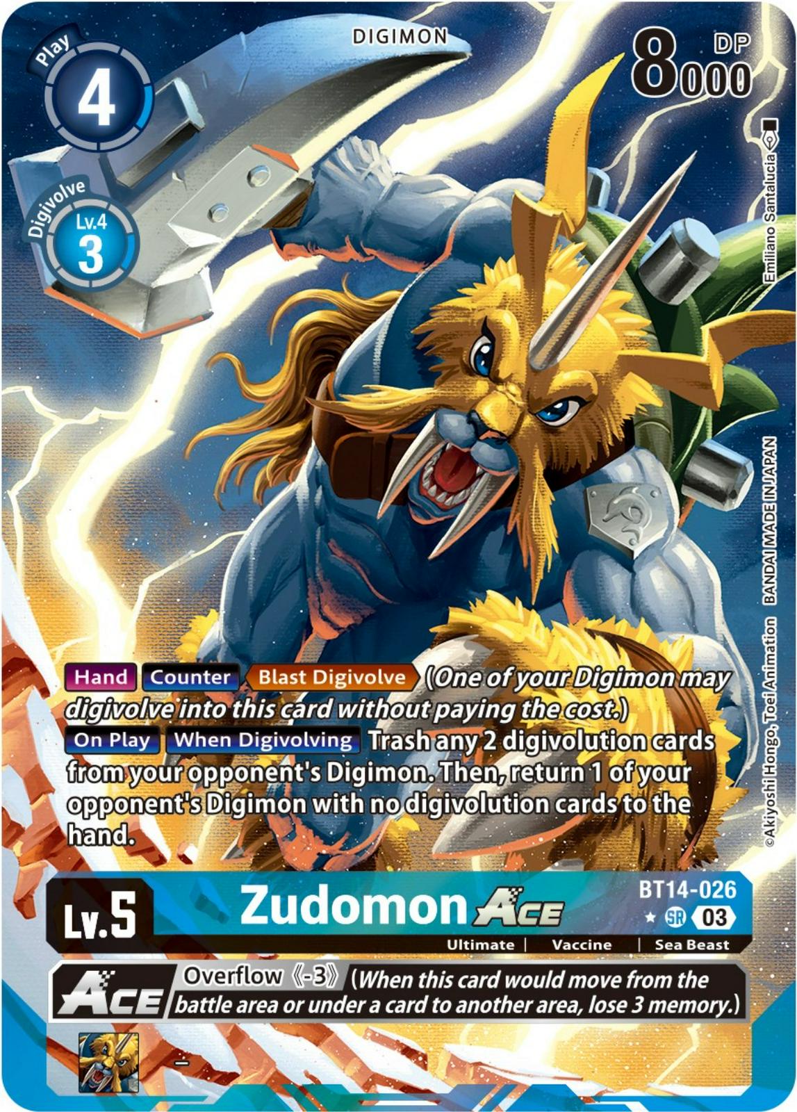 Zudomon ACE [Exclusive Alternate Art Foil] #BT14-026