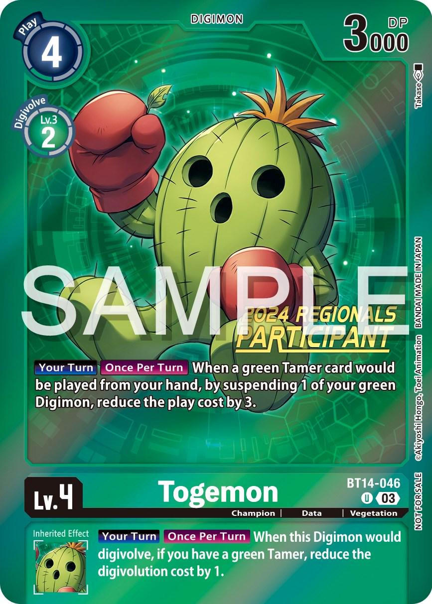 Togemon [Regionals Participant Foil] #BT14-046
