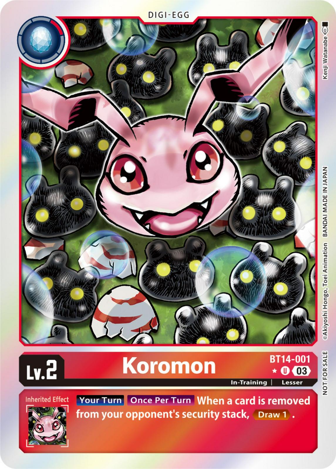 Koromon [Promotion Pack Foil] #BT14-001