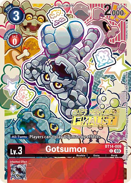 Gotsumon [Regionals Finalist Foil] #BT14-009