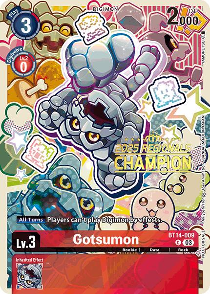 Gotsumon [Regionals Champion Foil] #BT14-009