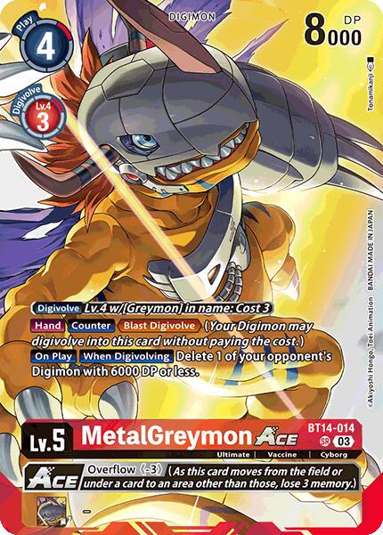 MetalGreymon ACE [Omnimon Binder Set Foil] #BT14-014