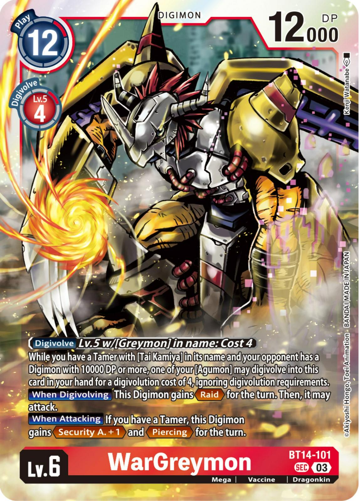 WarGreymon [Foil] #BT14-101
