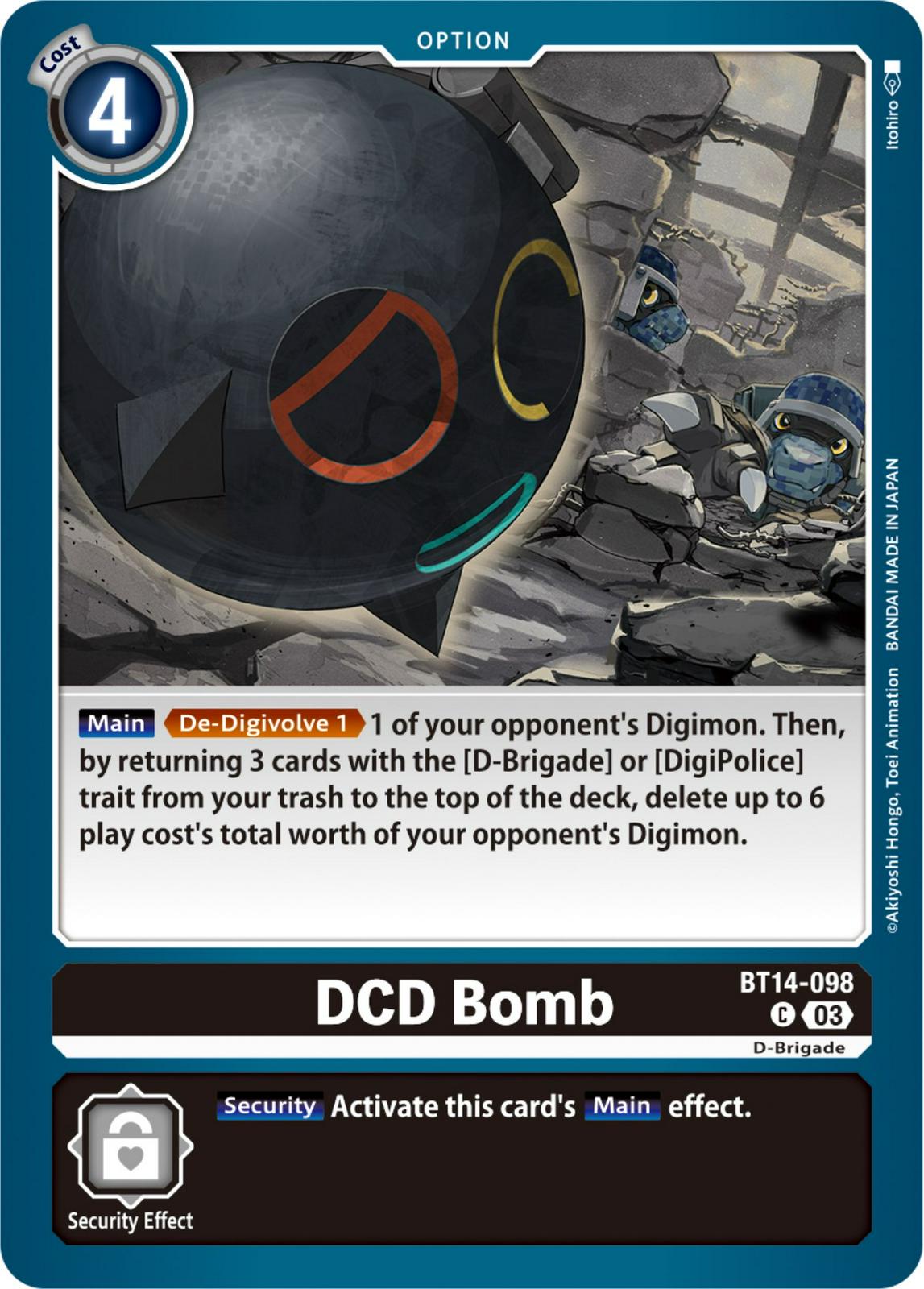 DCD Bomb #BT14-098