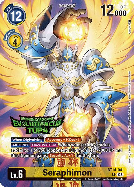 Seraphimon [Evolution Cup Top 4 Foil] #BT14-041