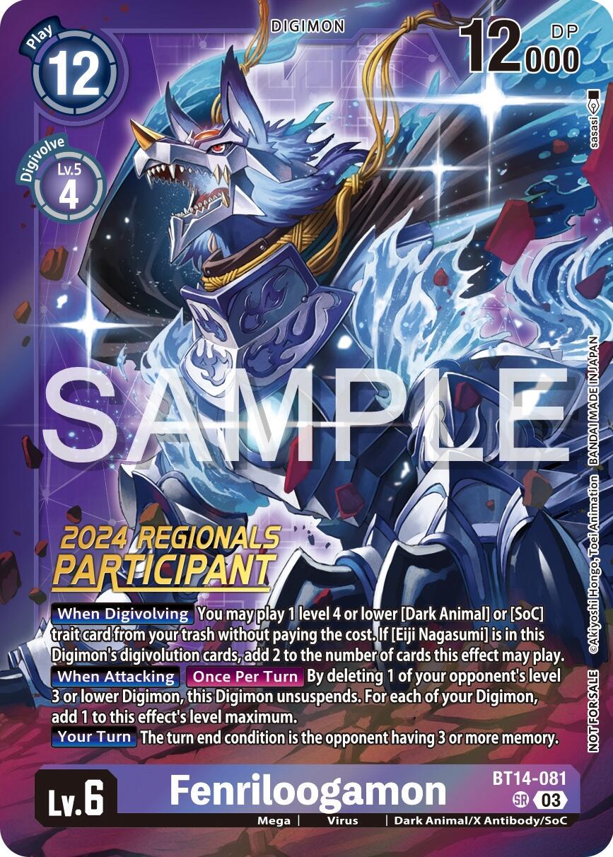 Fenriloogamon [Regionals Participant Foil] #BT14-081