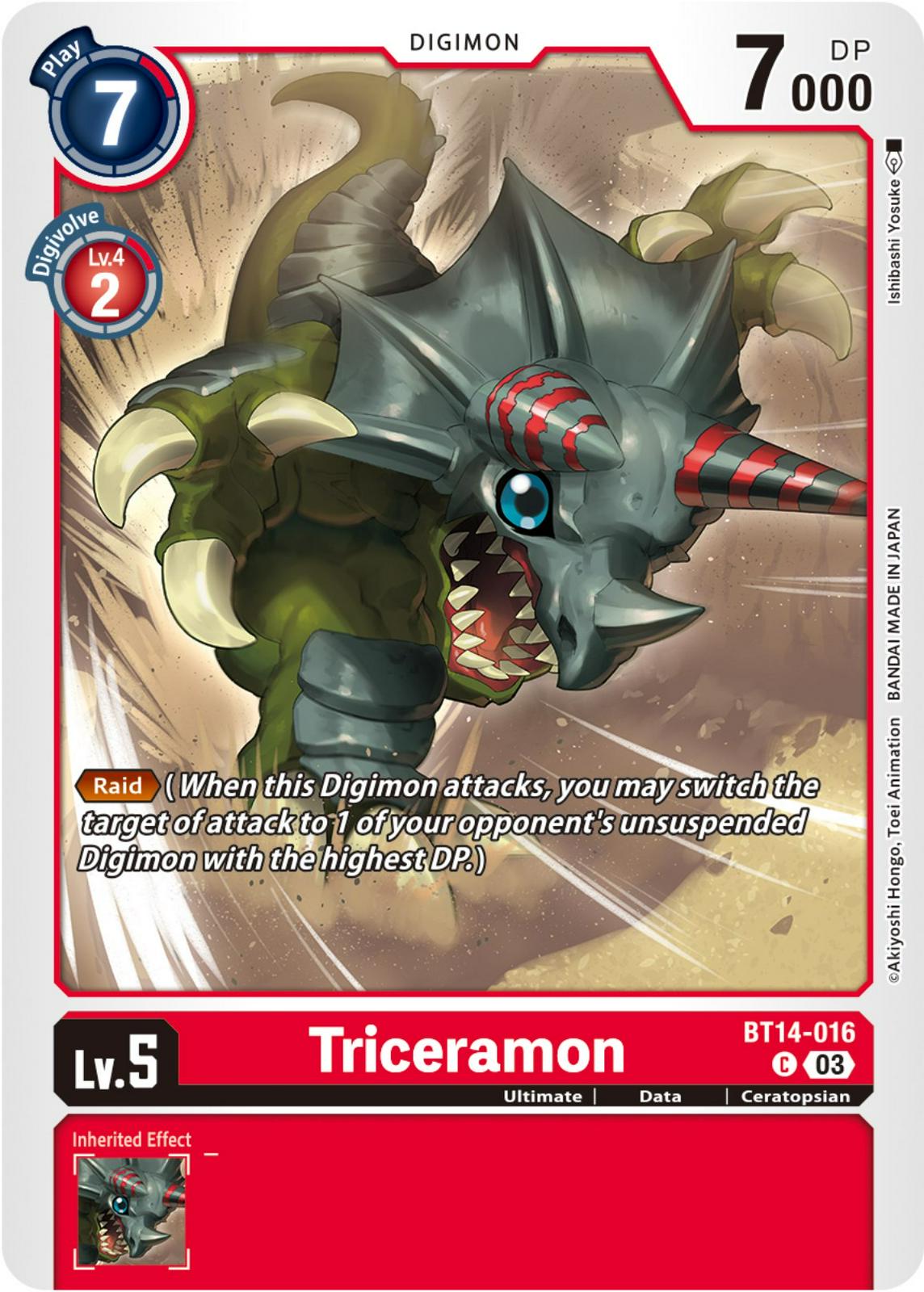 Triceramon #BT14-016