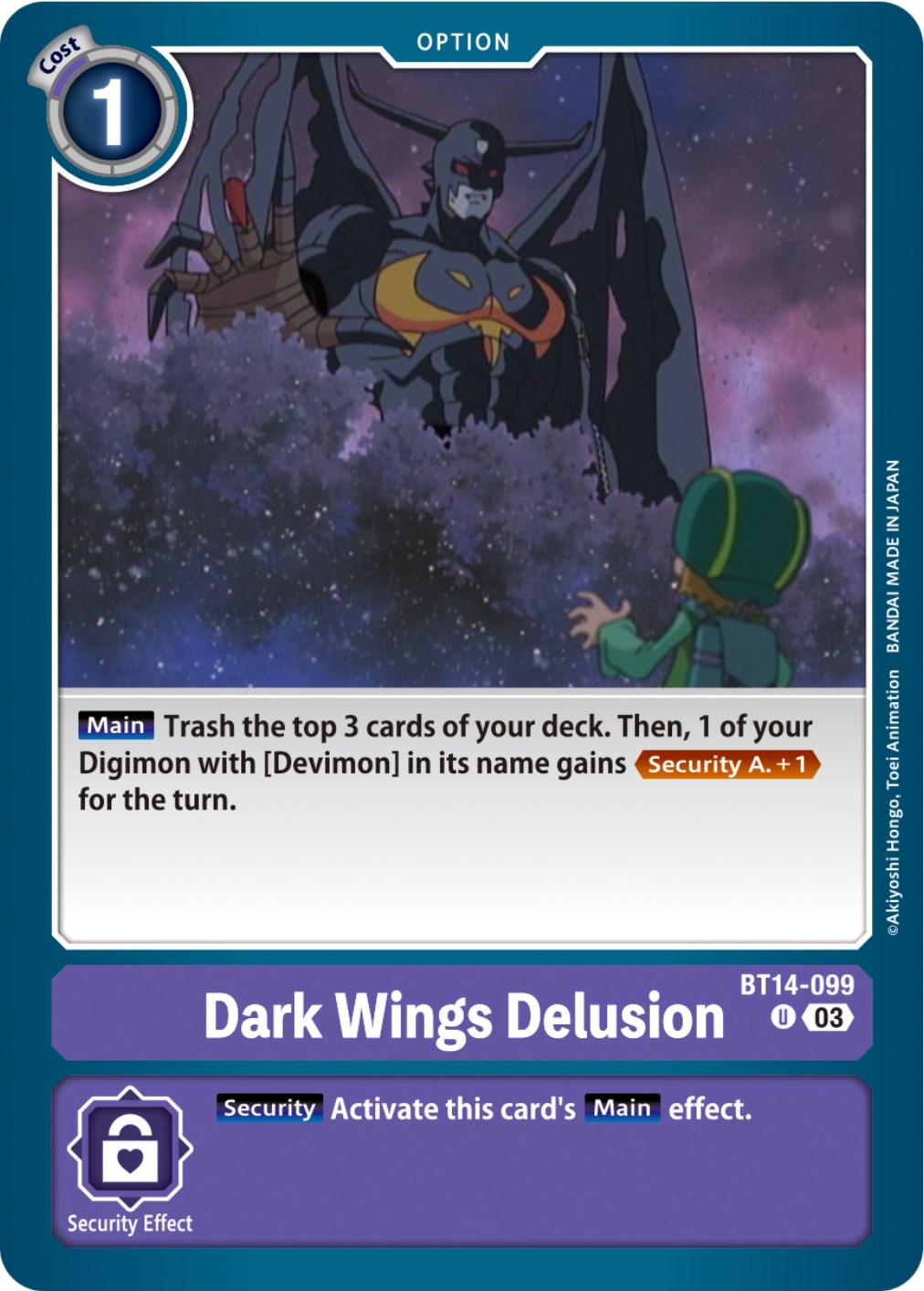 Dark Wings Delusion #BT14-099