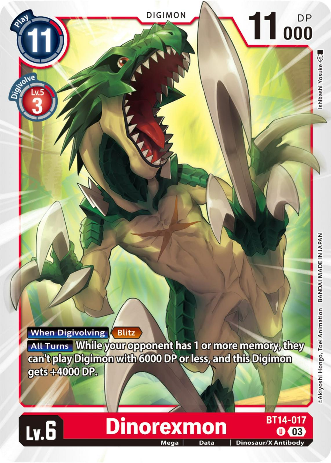Dinorexmon #BT14-017