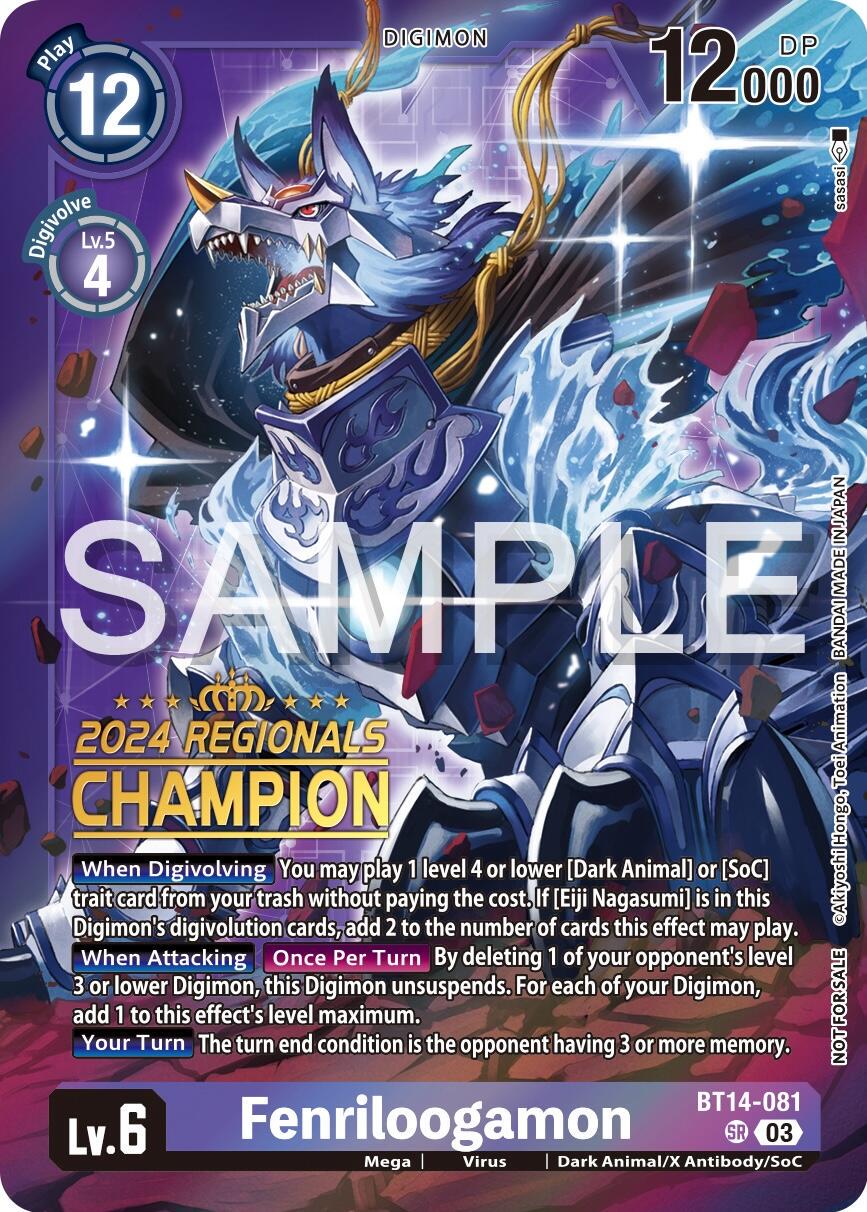 Fenriloogamon [Regionals Champion Foil] #BT14-081