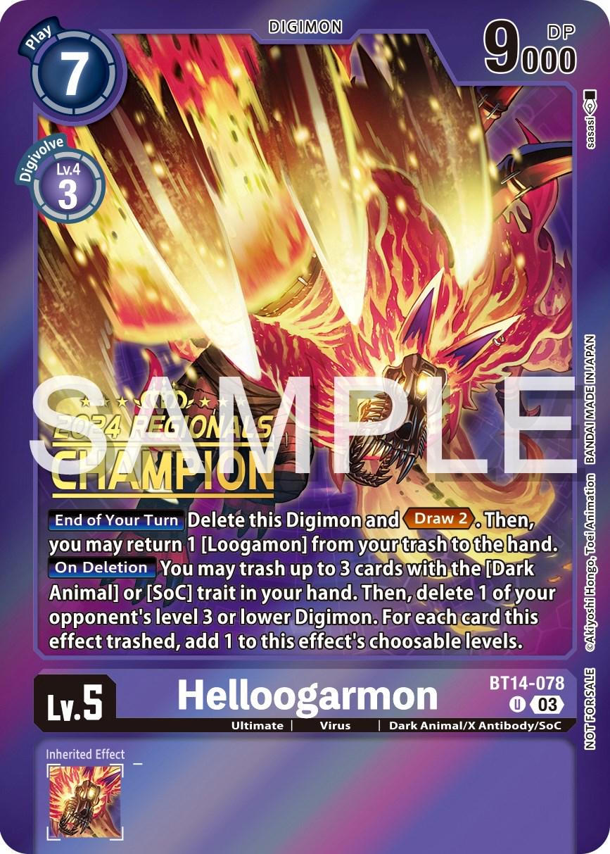 Helloogarmon [Regionals Champion Foil] #BT14-078