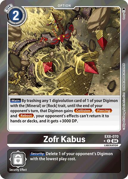 Zofr Kabus [Limited Foil] #EX8-070