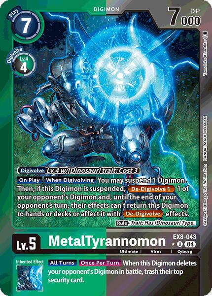 MetalTyrannomon [Limited Foil] #EX8-043