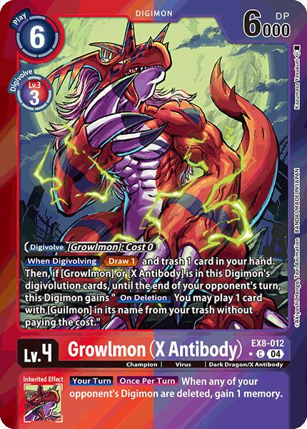 Growlmon [X Antibody Foil] #EX8-012