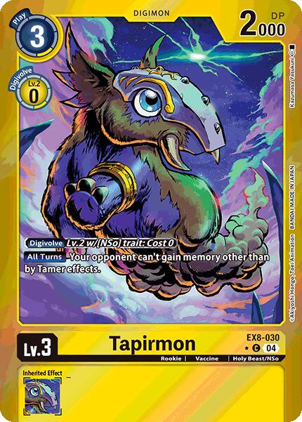 Tapirmon [Limited Foil] #EX8-030