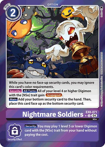 Nightmare Soldiers [Limited Foil] #EX8-071