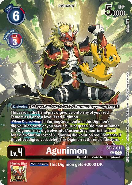 Agunimon [Legend Pack Box Topper Foil] #BT17-011
