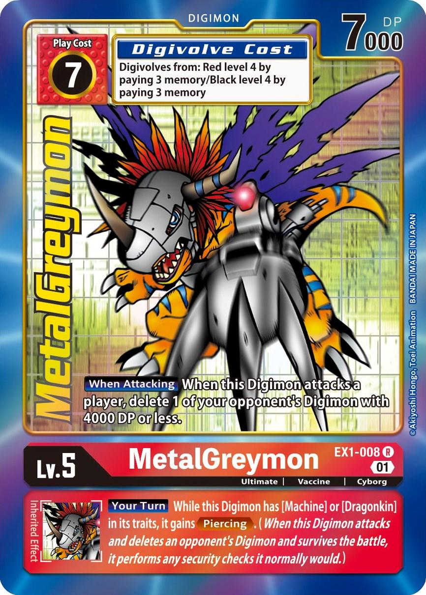 MetalGreymon [Alternate Art Foil] #EX1-008
