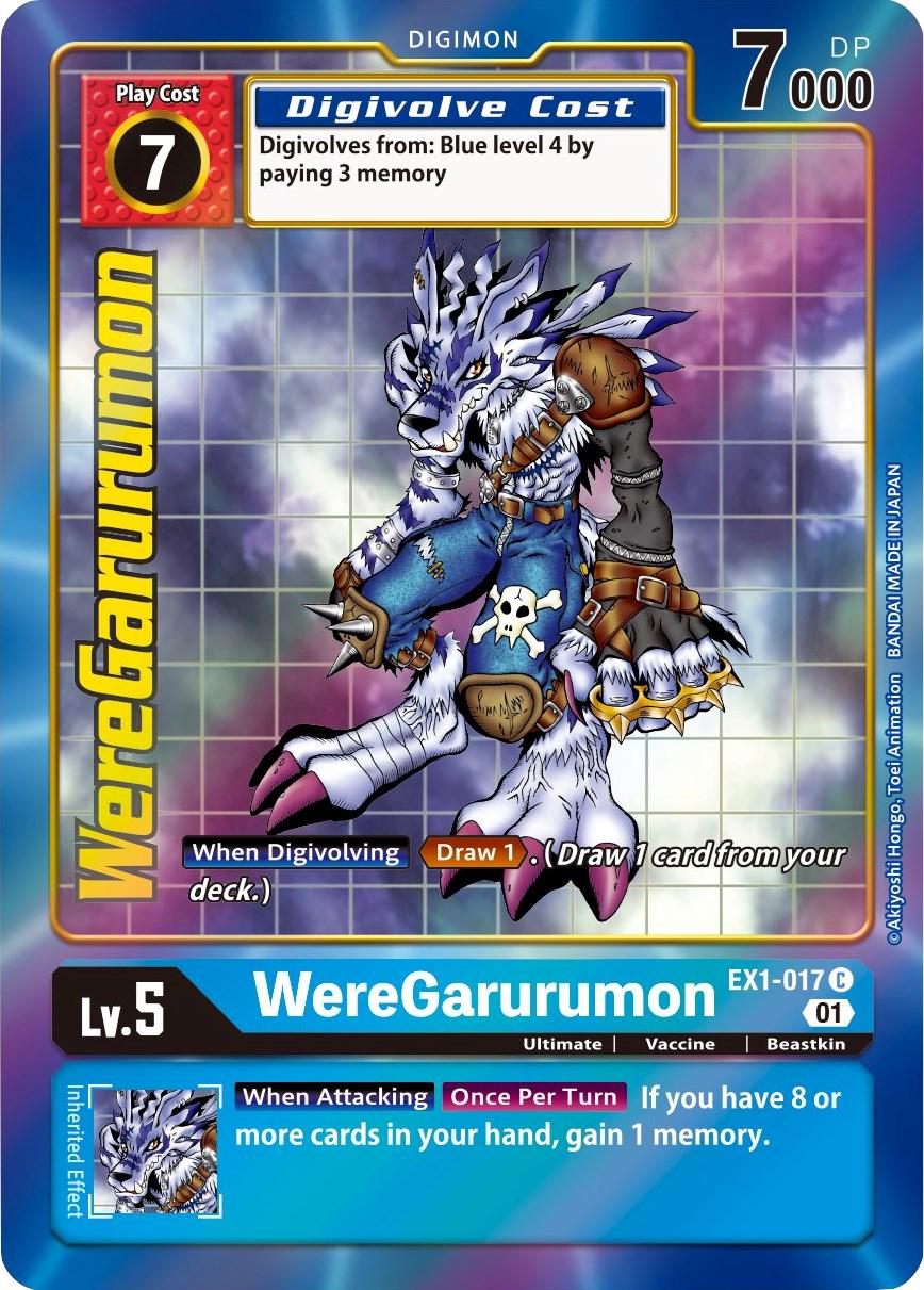 WereGarurumon [Alternate Art Foil] #EX1-017