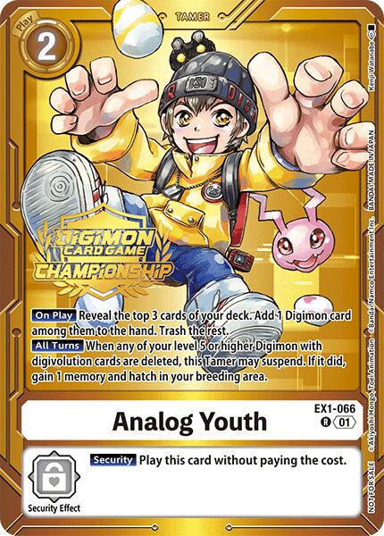 Analog Youth [Tamers Pack Foil] #EX1-066