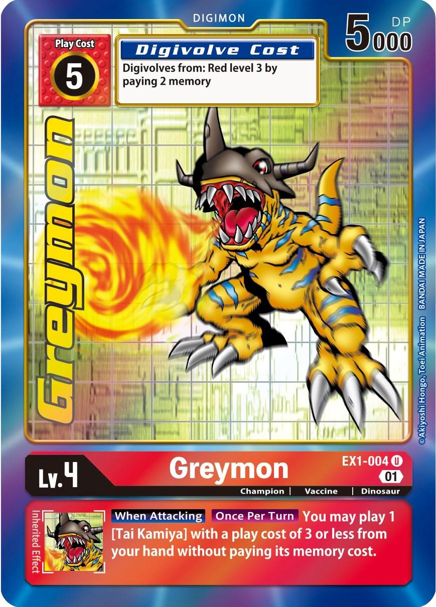 Greymon [Alternate Art Foil] #EX1-004