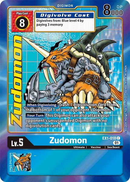 Zudomon [Alternate Art Foil] #EX1-018
