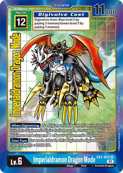 Imperialdramon Dragon Mode [Alternate Art Foil] #EX1-022