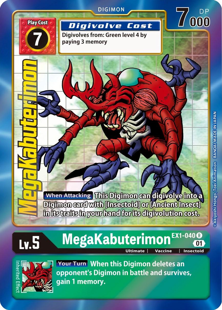 MegaKabuterimon [Alternate Art Foil] #EX1-040
