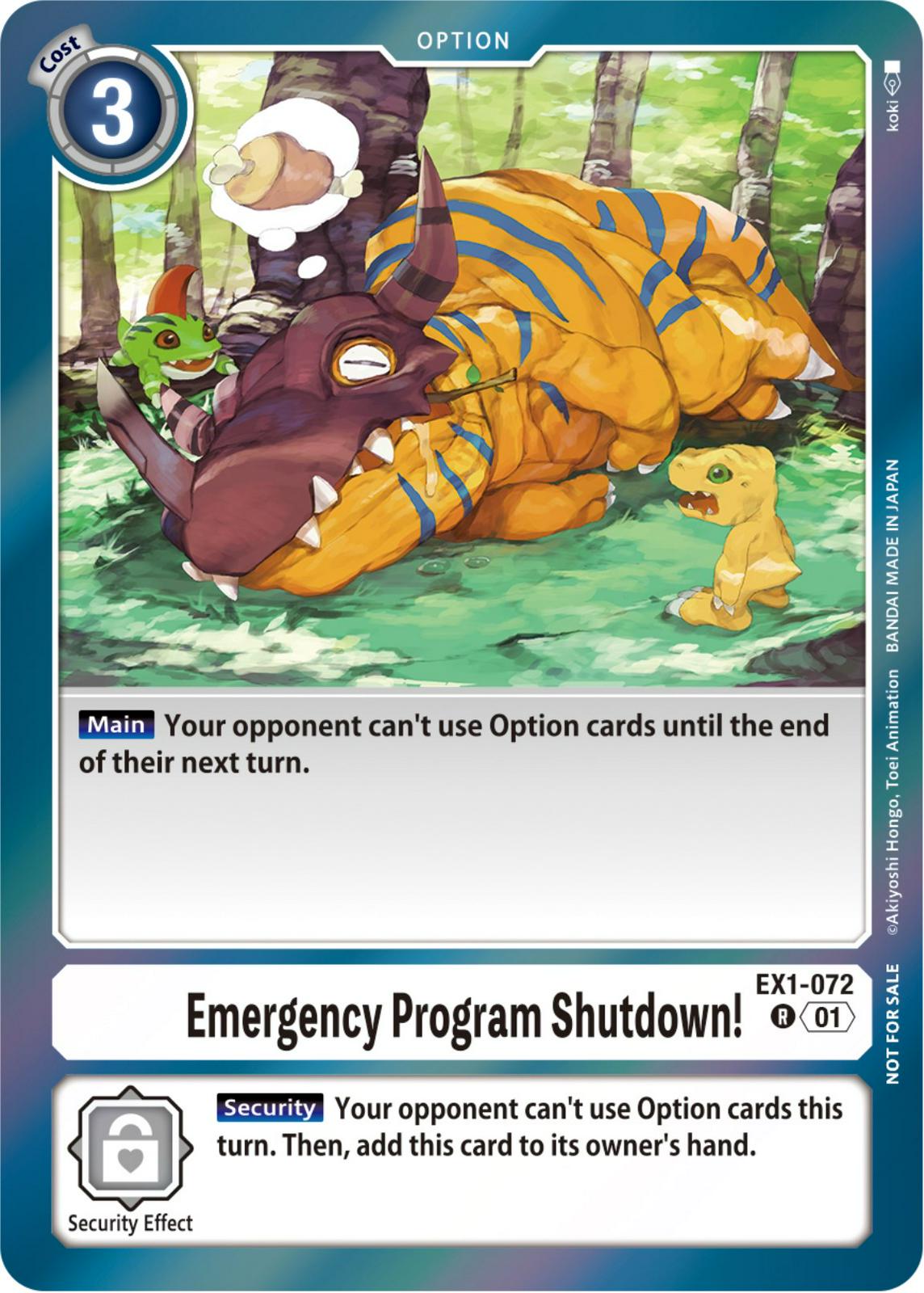 Emergency Program Shutdown! [Blast Ace Double Pack Set Foil] #EX1-072