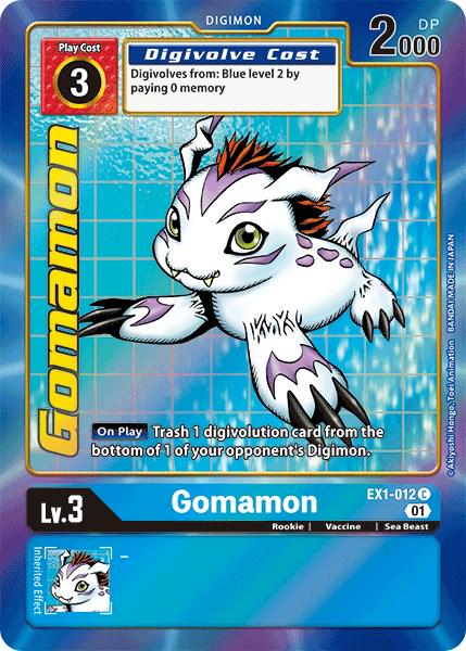 Gomamon [Alternate Art Foil] #EX1-012